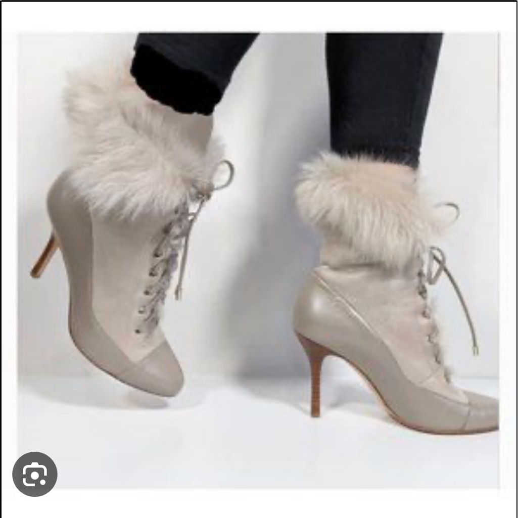 Daniela Fur Lace Up Boots